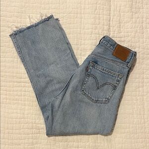 Levi’s Ribcage Straight Light Blue Denim Jeans